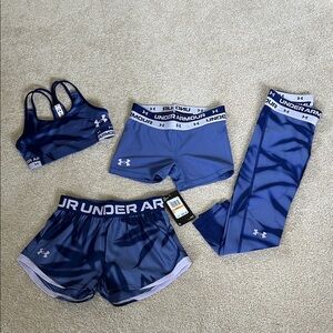 Under Armour Kids Blue 4-Piece Activewear Set